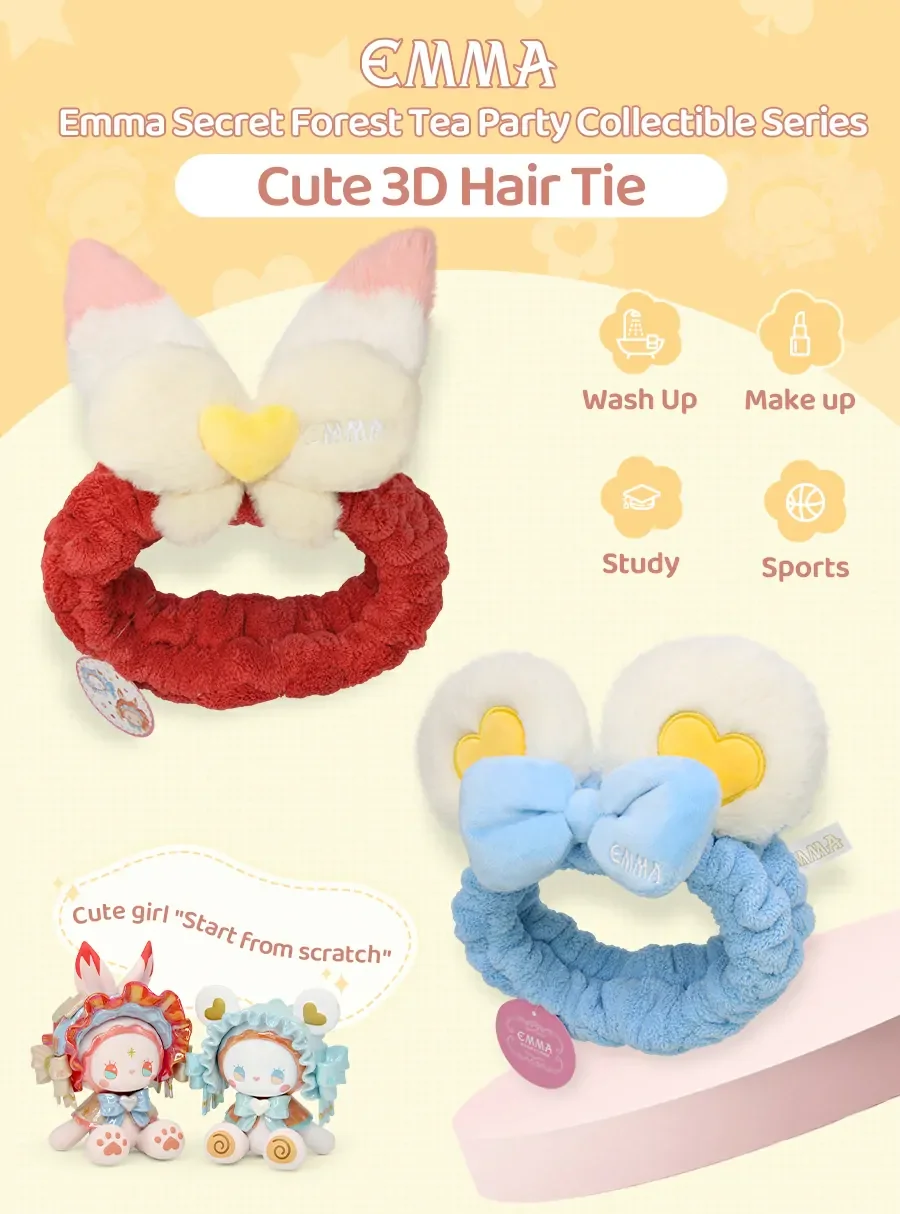 Emma Secret Forest Tea Party Collectible Series Cute 3D Hair Tie 8 format,webp