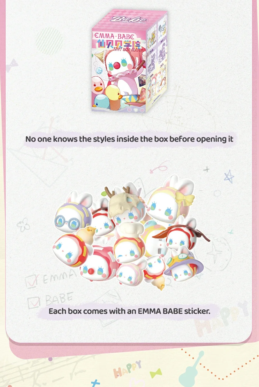 EMMA Fairy Babe Academy Series Blind BoX 59 format,webp