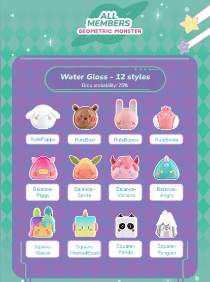 Geometric Monster blindbox 29 format,webp