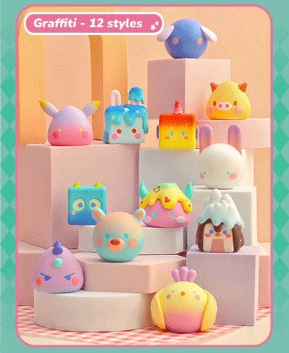 Geometric Monster blindbox 18 format,webp