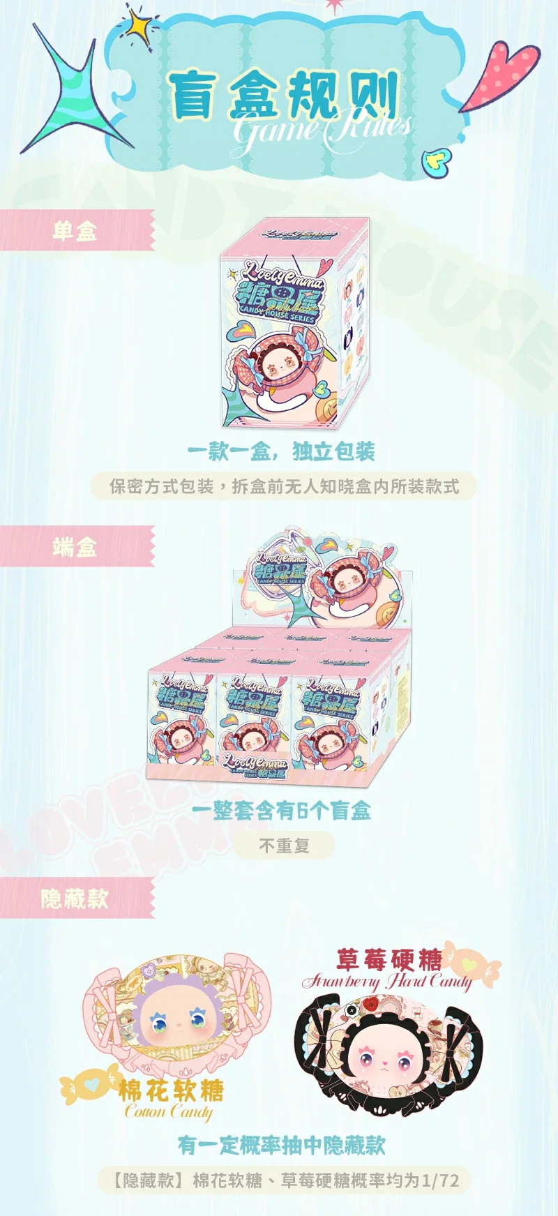 LOVELY EMMA Candy House Series blind box 9 format,webp