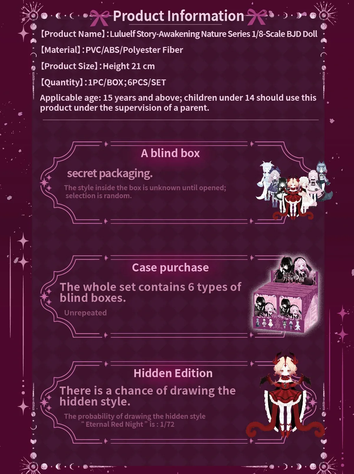 The Lulu Elf Story II Awakening Nature Series Action Figure BJD Blind Box 46 format,webp