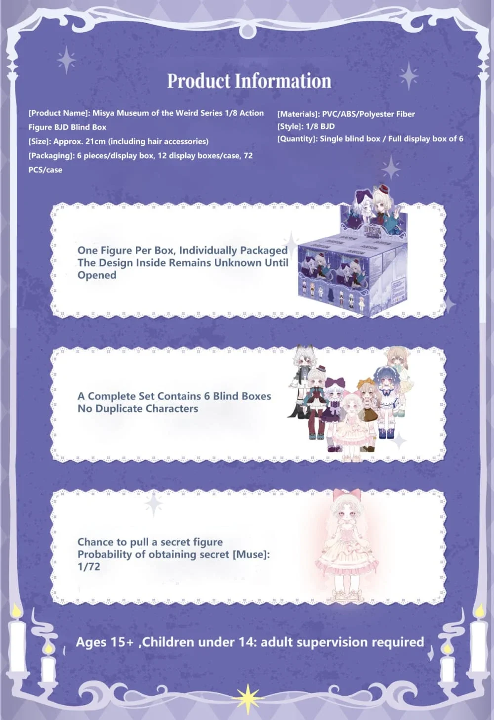 Misya Museum of the Weird Series 1/8 Action Figure BJD Blind Box 12 format,webp