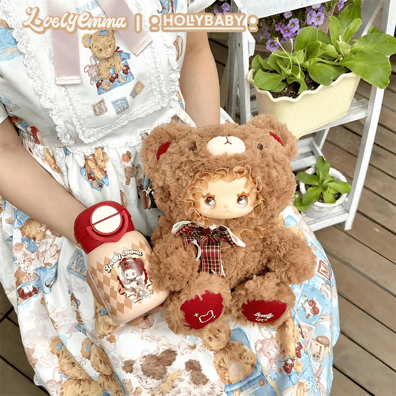 LOVELY EMMA & HOLLY BABY ぬいぐるみ 水筒セット LOVELYEMMA x Holly Baby BearCup Bag + Cup | LUCKY EMMA STUDIO